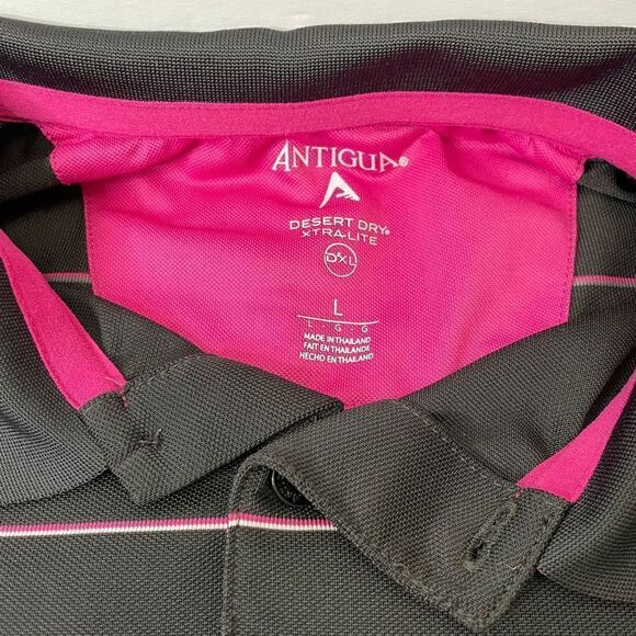 Antigua| Mens Large| Bear Lakes| Golf Polo| Xtralite| Moisture Wicking - Picture 10 of 12